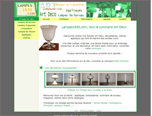 Tablet Screenshot of lampes1930.com